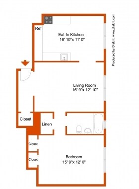 1BR/1BA - The Dalmar