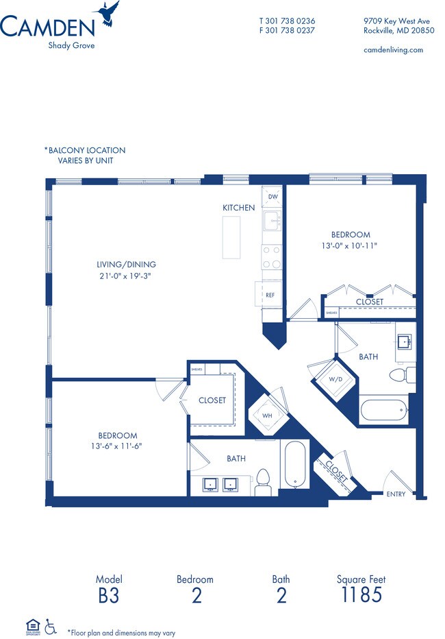 Floorplan - Camden Shady Grove