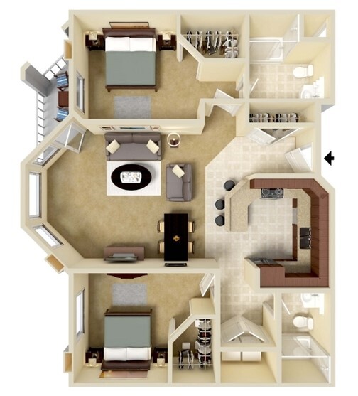 Floorplan - Eagle Crest Apartments