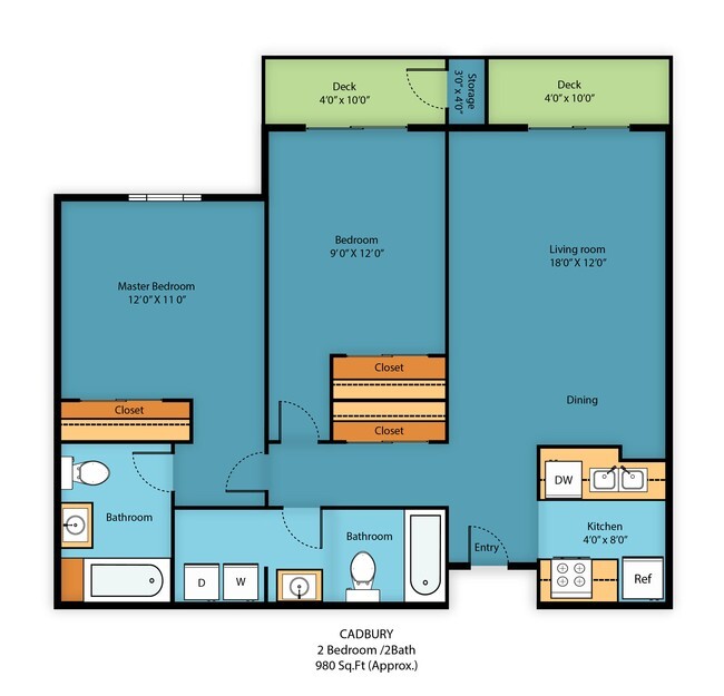 Floorplan - Camelot Apartment Homes