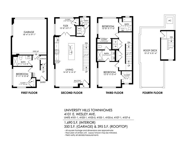 Floorplan - University Hills Townhomes