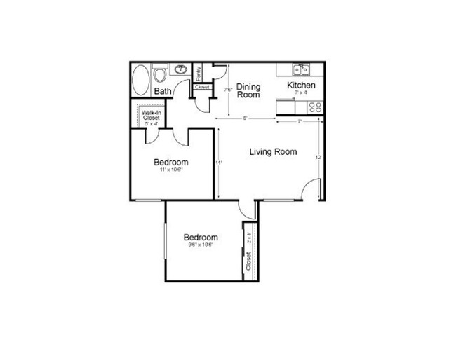 Floorplan - Fountain Oaks Apartments