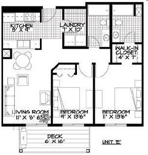 2BR/2BA - Amber Fields Apartments