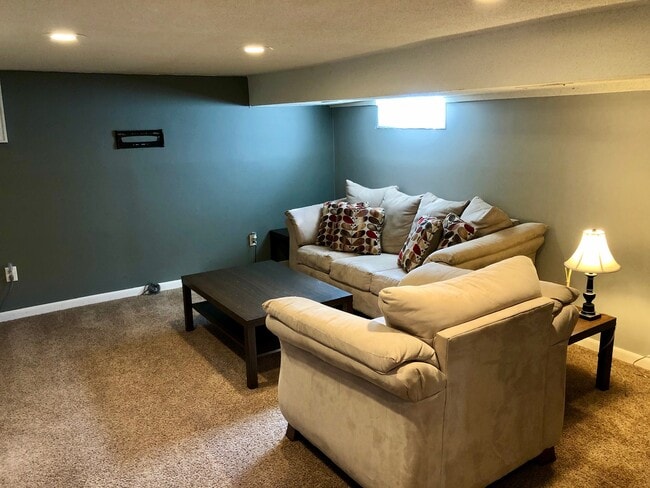 Finished basement living area - 4048 Snelling Ave