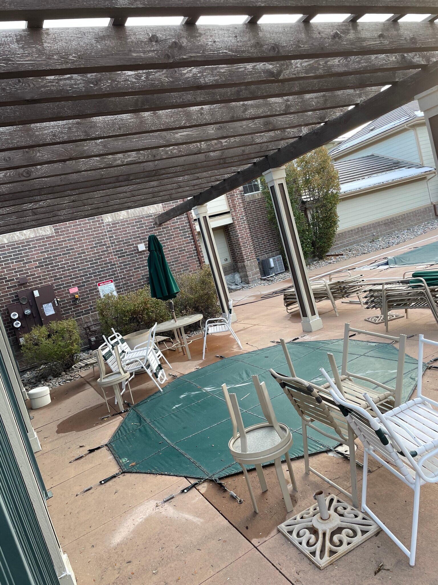 Hot tub closed for winter - 3854 S Dayton Way