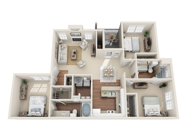 Floorplan - Indian Creek Apartments