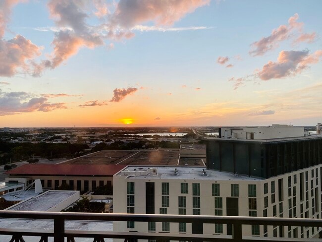 Sunset from Balcony - 550 Okeechobee Blvd