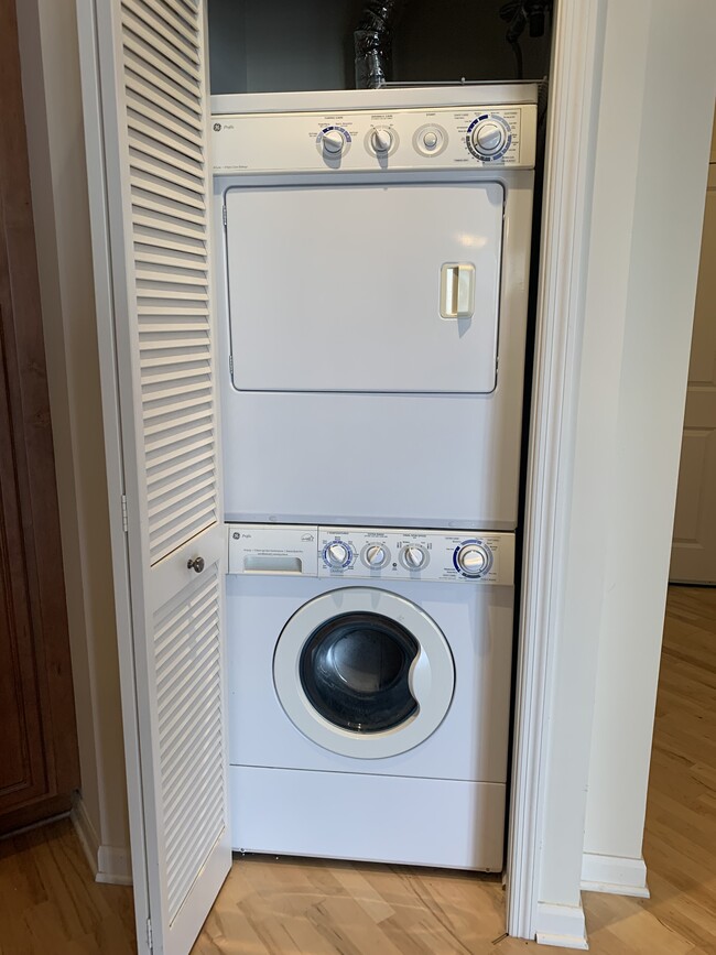 Stacked washer and dryer in unit - 500 E Grant St