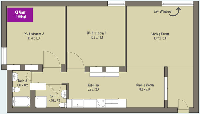 XL Units - Village Green Apartments