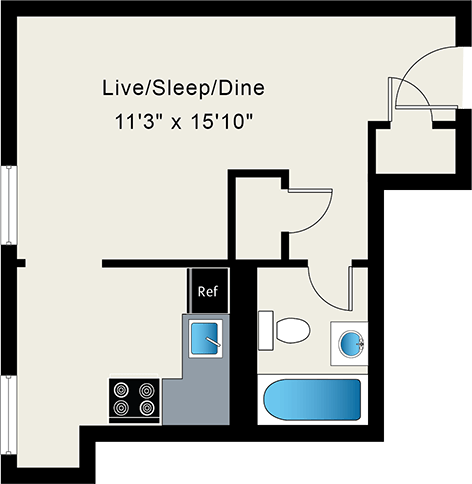 Floorplan - Reside on Wellington