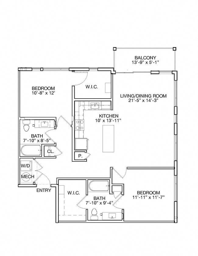 Floorplan - Ainsley at the Collective