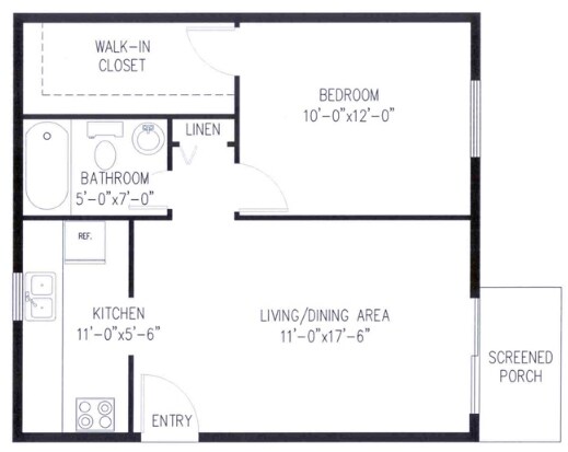 1BR/1BA - Heritage Apartments