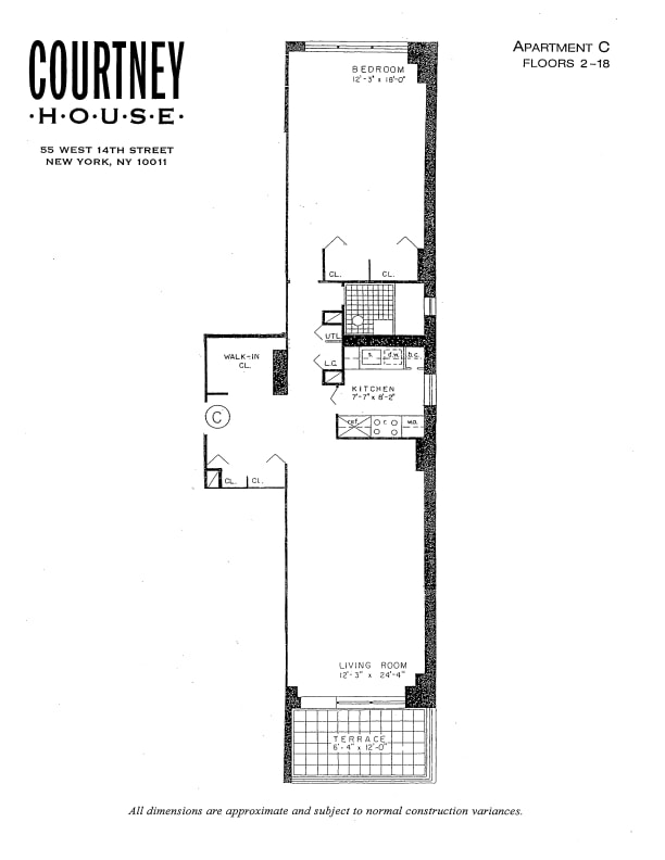 Floorplan - Courtney House