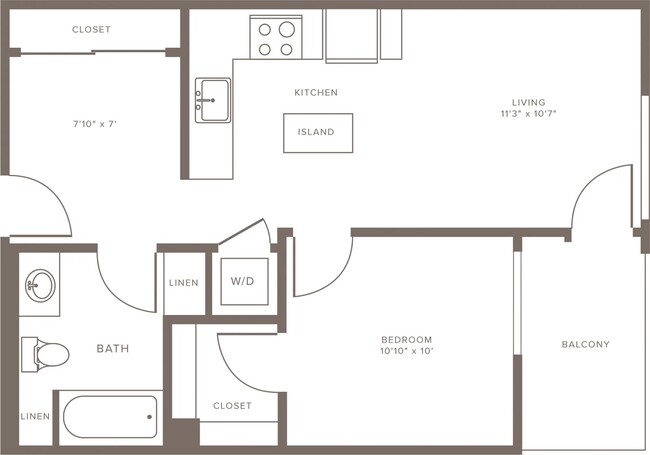 One Bedroom- A1 - The Adeline
