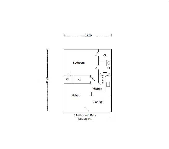 1BR/1BA - Palms at Baytown