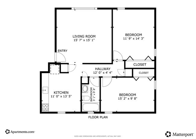 2BR, 1BA - 800SF - Luxury lakeside living in Hamburg