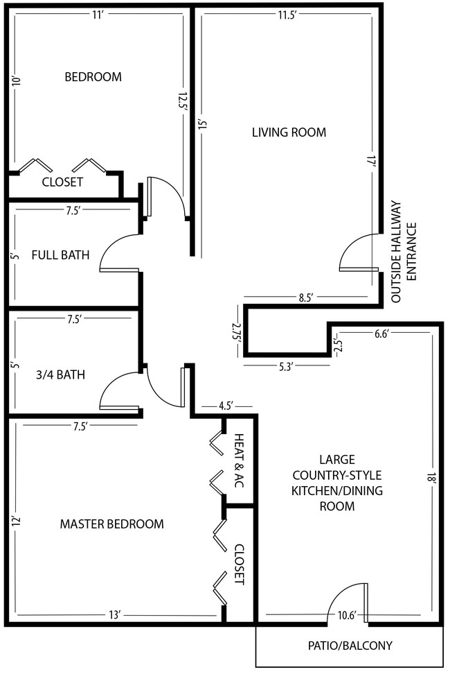 Floorplan - The Parker Apartments