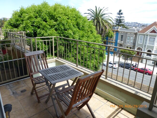 balcony-right off master bedroom - 1596 Dolores St