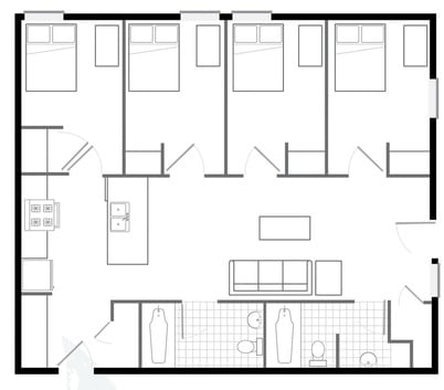 4BR/2BA - 907 Third
