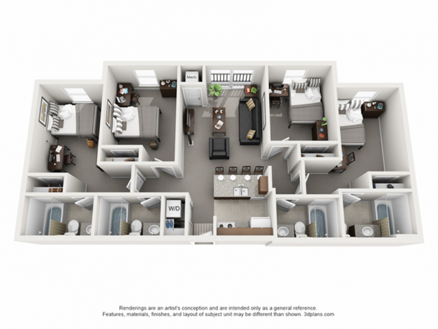 Floorplan - The Courtyards Apartments