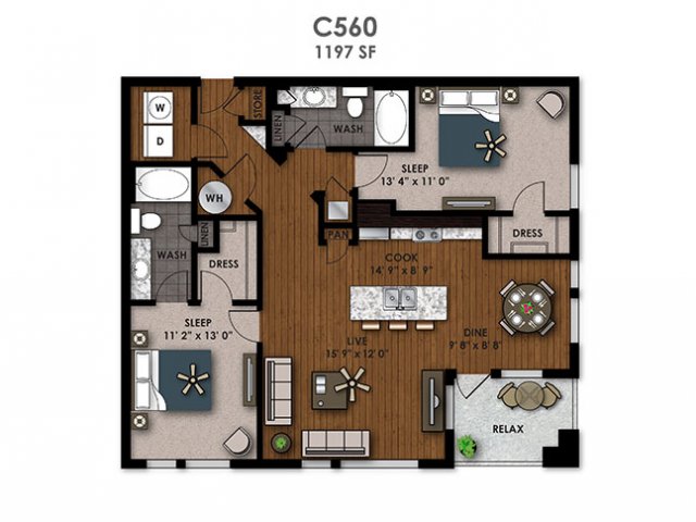 Floorplan - AMLI Riverfront Park