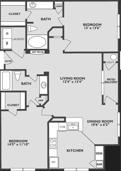 2BR/2BA - White Flint Station