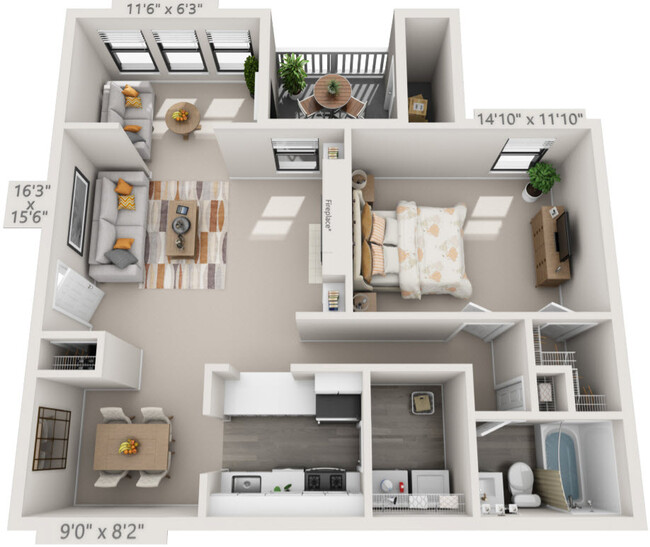 Floorplan - Atria at Crabtree Valley