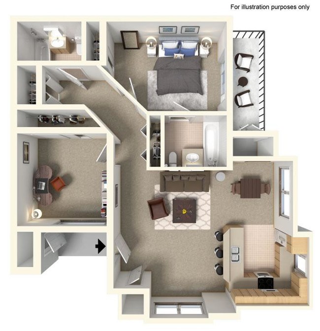 Floorplan - Heights by Marston Lake Apartments