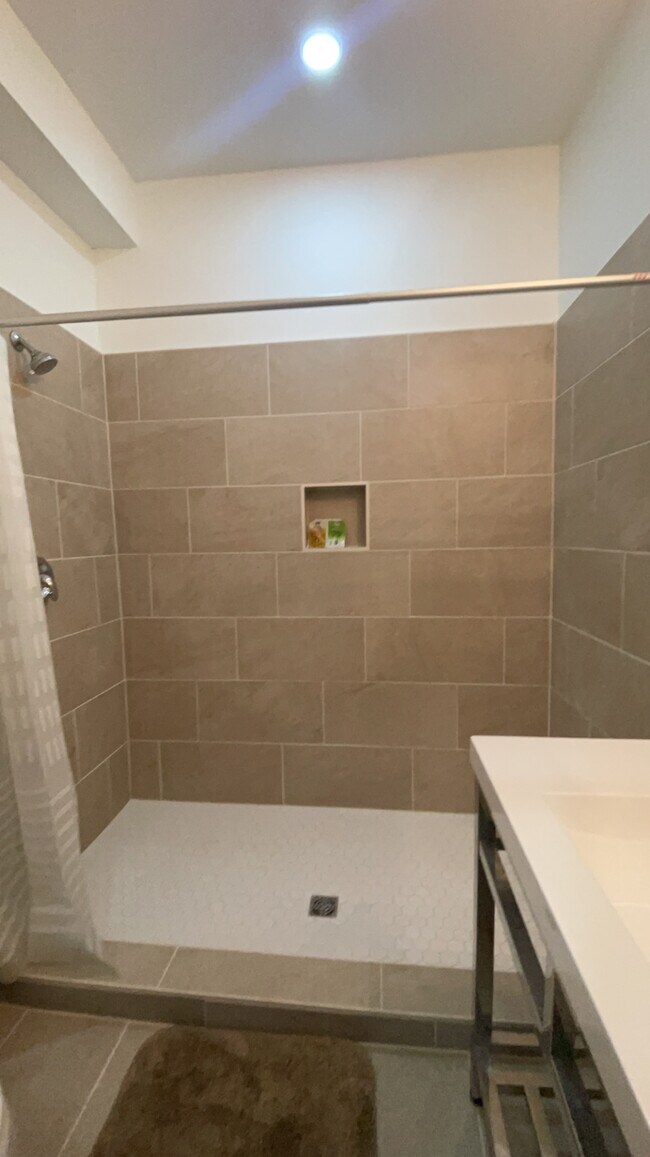 Both bathrooms have this shower - 54 America St