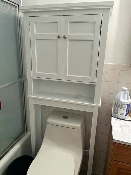 fairly new, extra vanity for more bathroom storage space - 189N Capitol Hill Dr