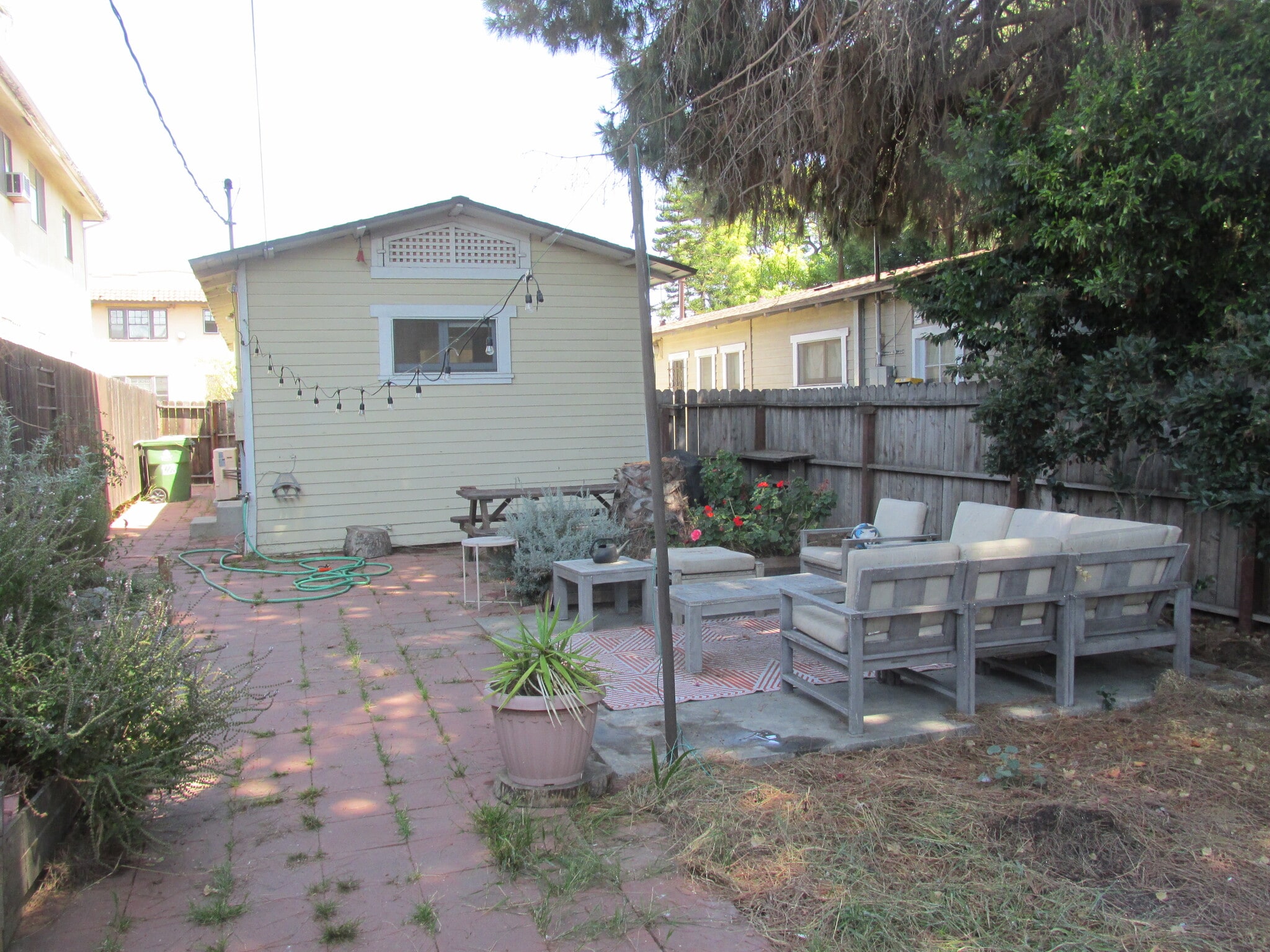 Back of house and backyard - 1223 N Hoover St
