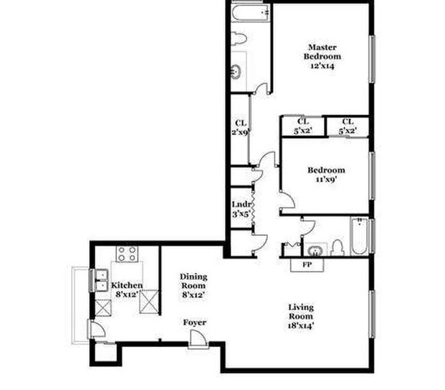 Schematic of Condo - 1606 S Barrington Ave