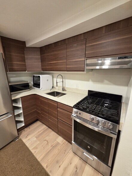 Updated Kitchen with Full Stove and Oven - 482 Columbus Ave