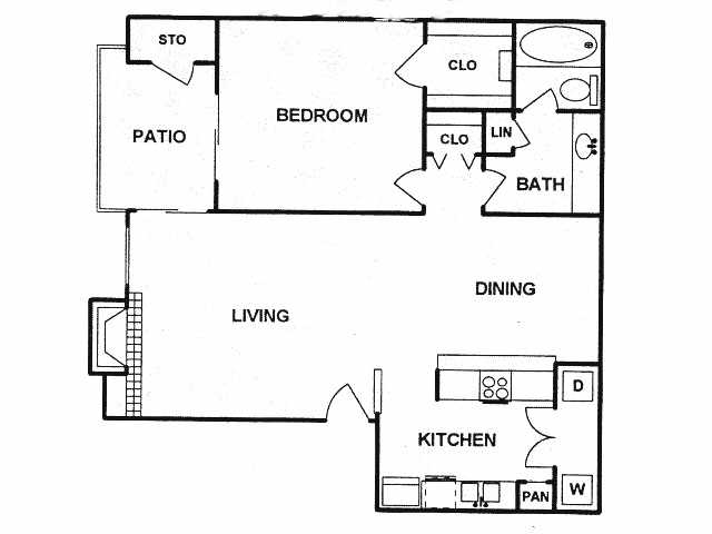 1BR/1BA - West Oaks Landing