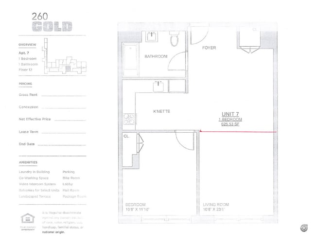 Floorplan - 260 Gold