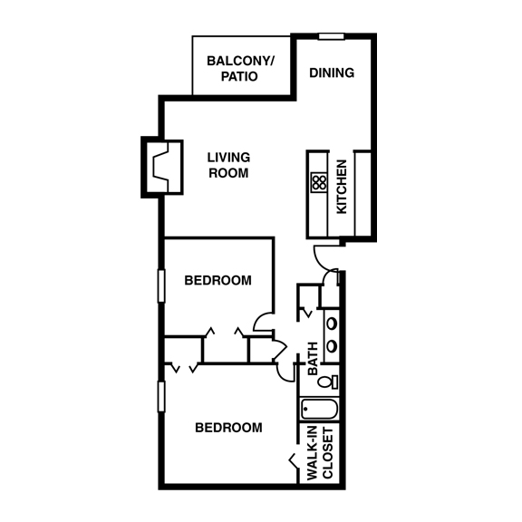 One Bedroom - The Bluffs