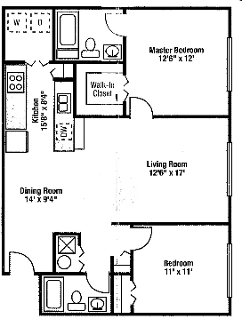 2BR/2BA - Southgate Apartments