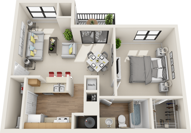 Floorplan - St. Johns Forest Apartments