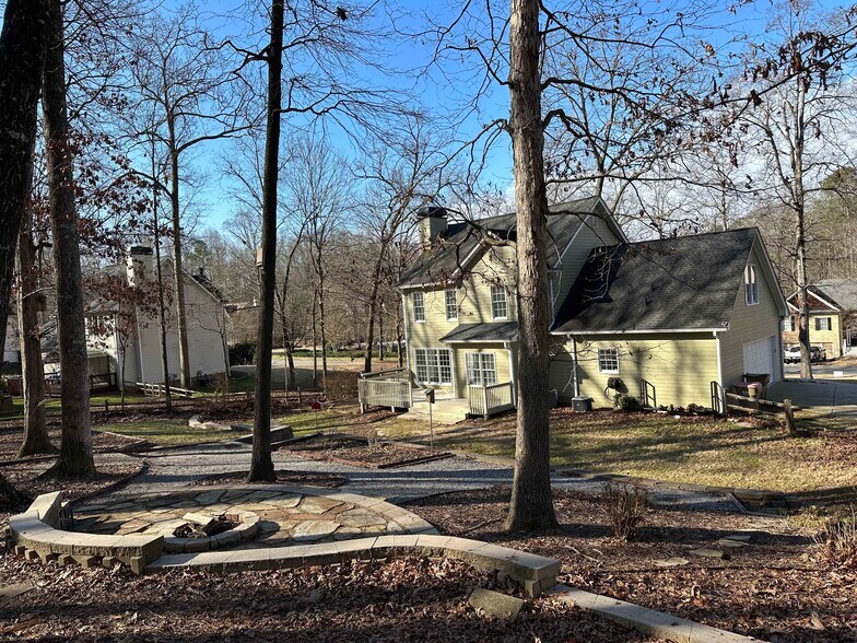 Patio with Fire-Pit - 7675 Paces Ln