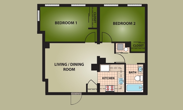 2BR/1BA - The Landings at Maysville High School