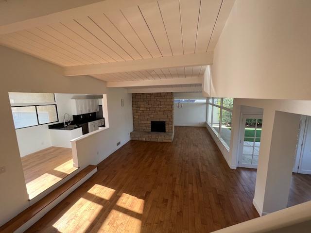 Living room, dining room, kitchen nook, kitchen, and den/TV room - 2812 Anchor Ave