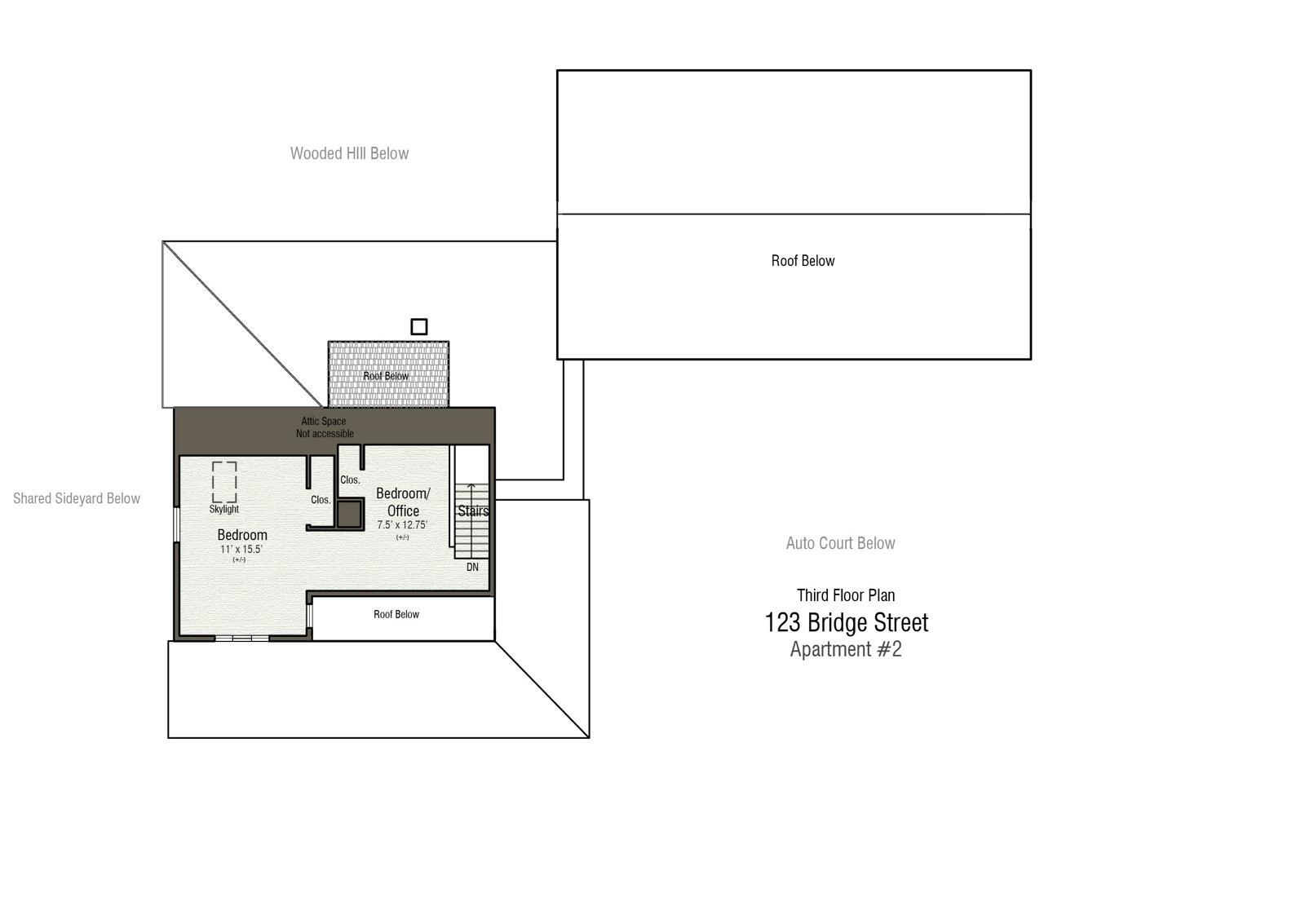 Third Floor Plan - 123 Bridge St