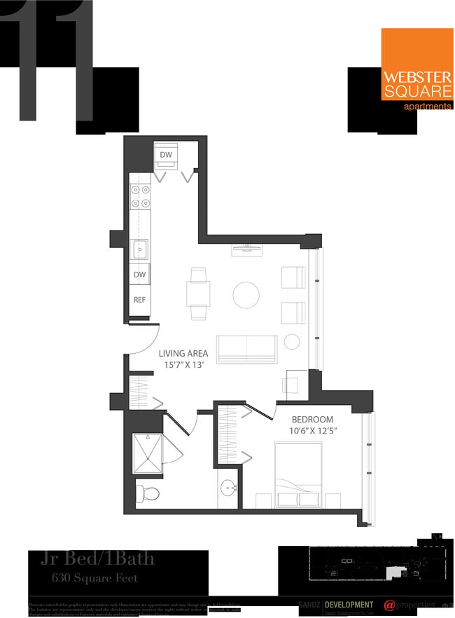 11 Floor Plan - Webster Square Apartments