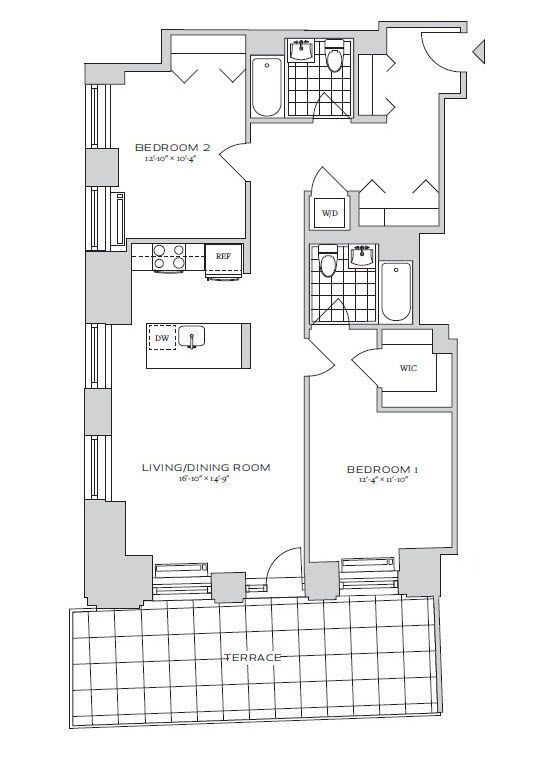 Floorplan - 70 Pine Apartments