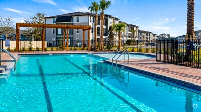 Sparkling Clubhouse Pool - Bristol Park Apartments
