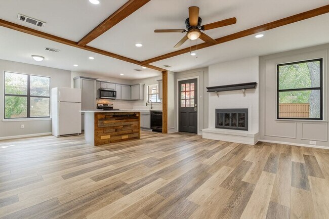 Building Photo - Shaded Wylie Charmer with Fireplace & Covered Patio Comfortable 3-Bed Living