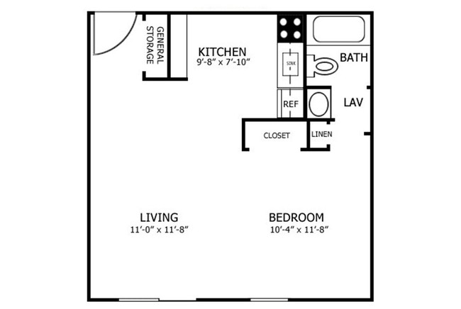 Studio - Heatherbrook Apartments - Senior Living