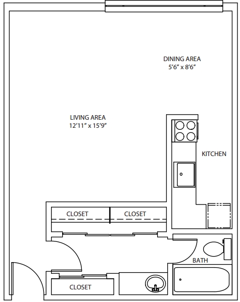 Studio - Josephine Apartments