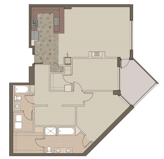 2BR/2BA - The Esplanade