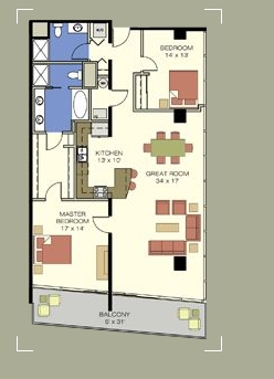 1BR/1.5BA - The VUE at Lake Eola